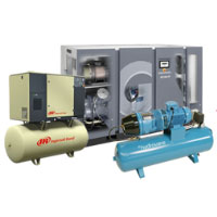 Renting air compressor, chiller 